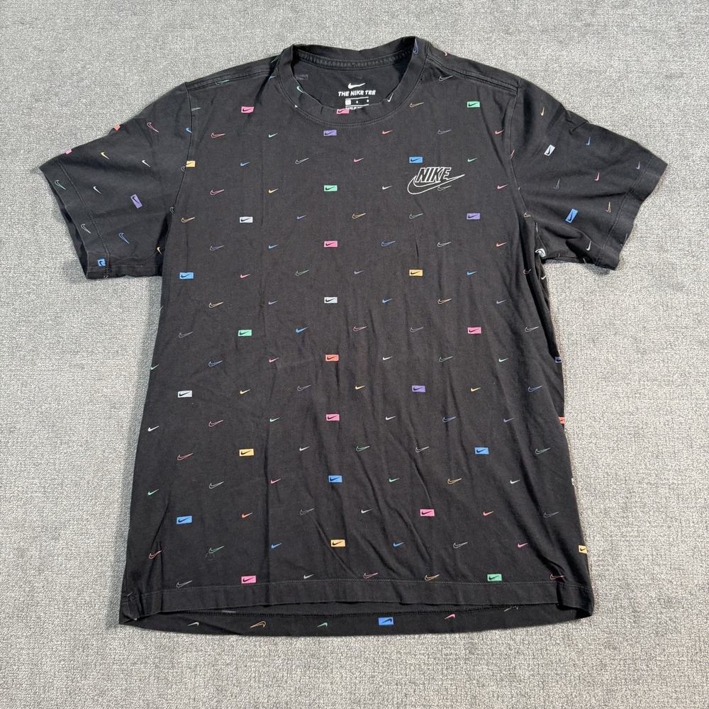 Nike "The Nike Tee" Graphic T-Shirt Men's Size Large Black Swoosh